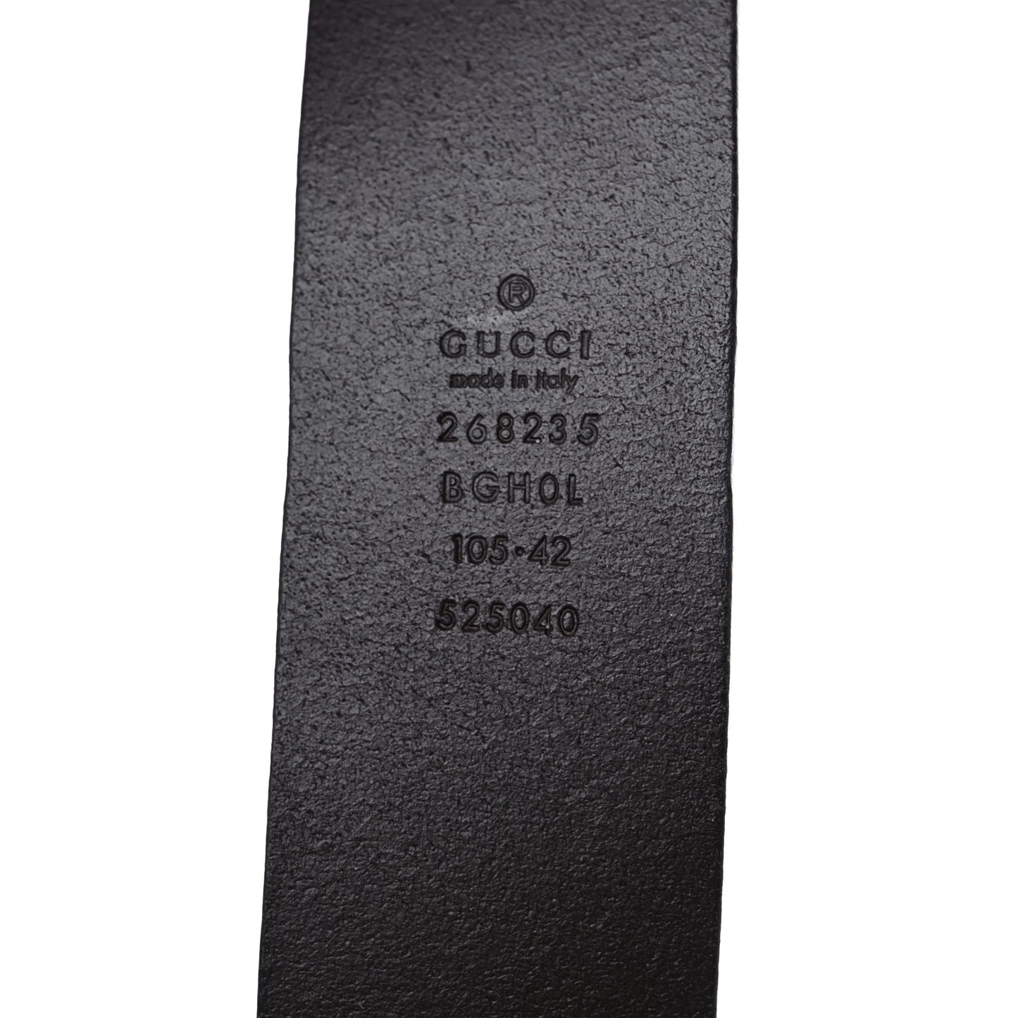 Calfskin Wood Interlocking G Belt 105 42 Brown