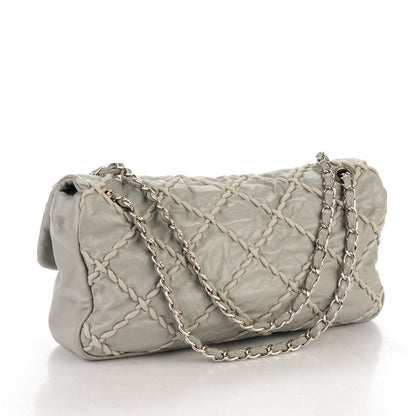 Chanel Calfskin Ultra Stitch Oversized Flap Grey 3 of 8