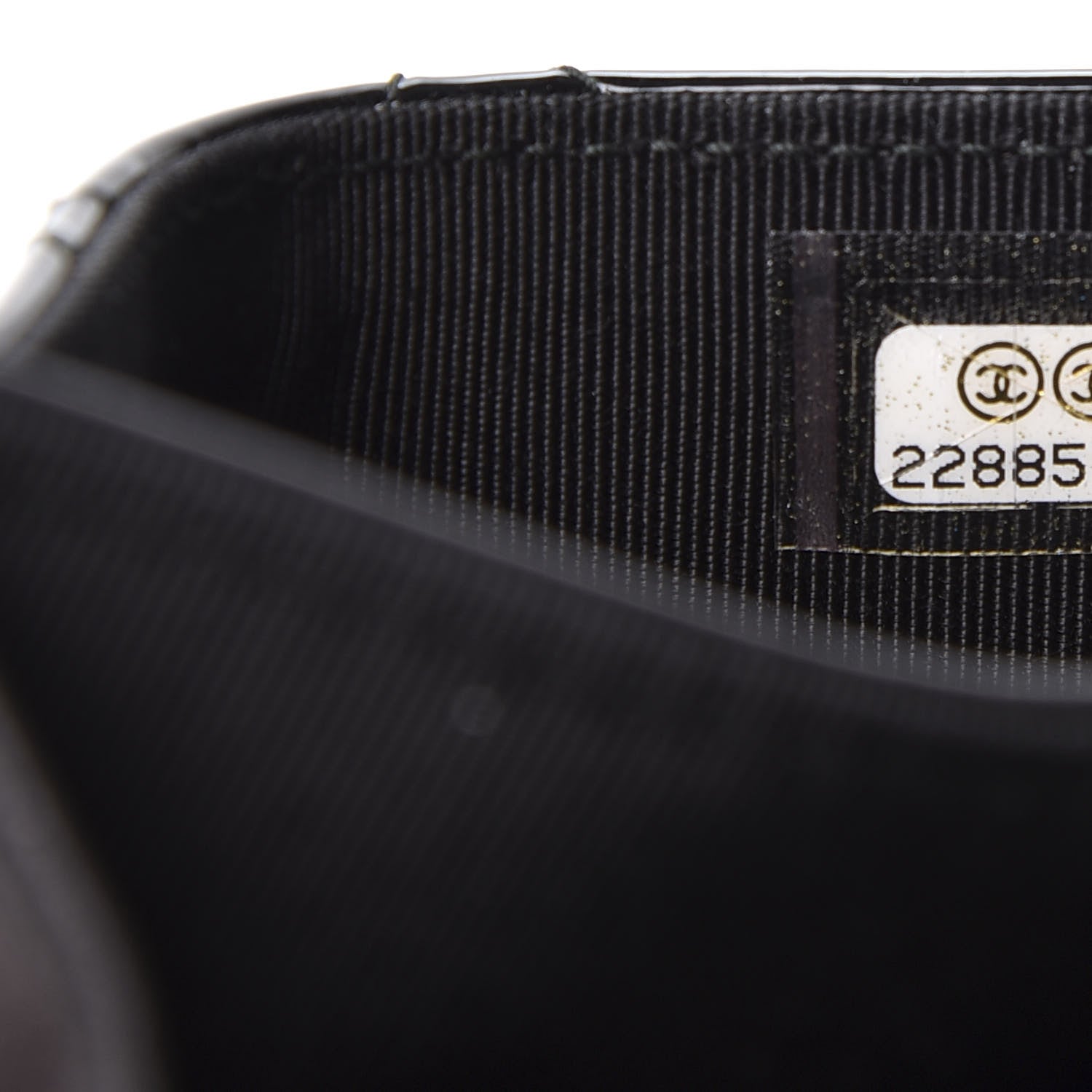 Chanel Patent Quilted Flap Card Holder Black 9 of 9