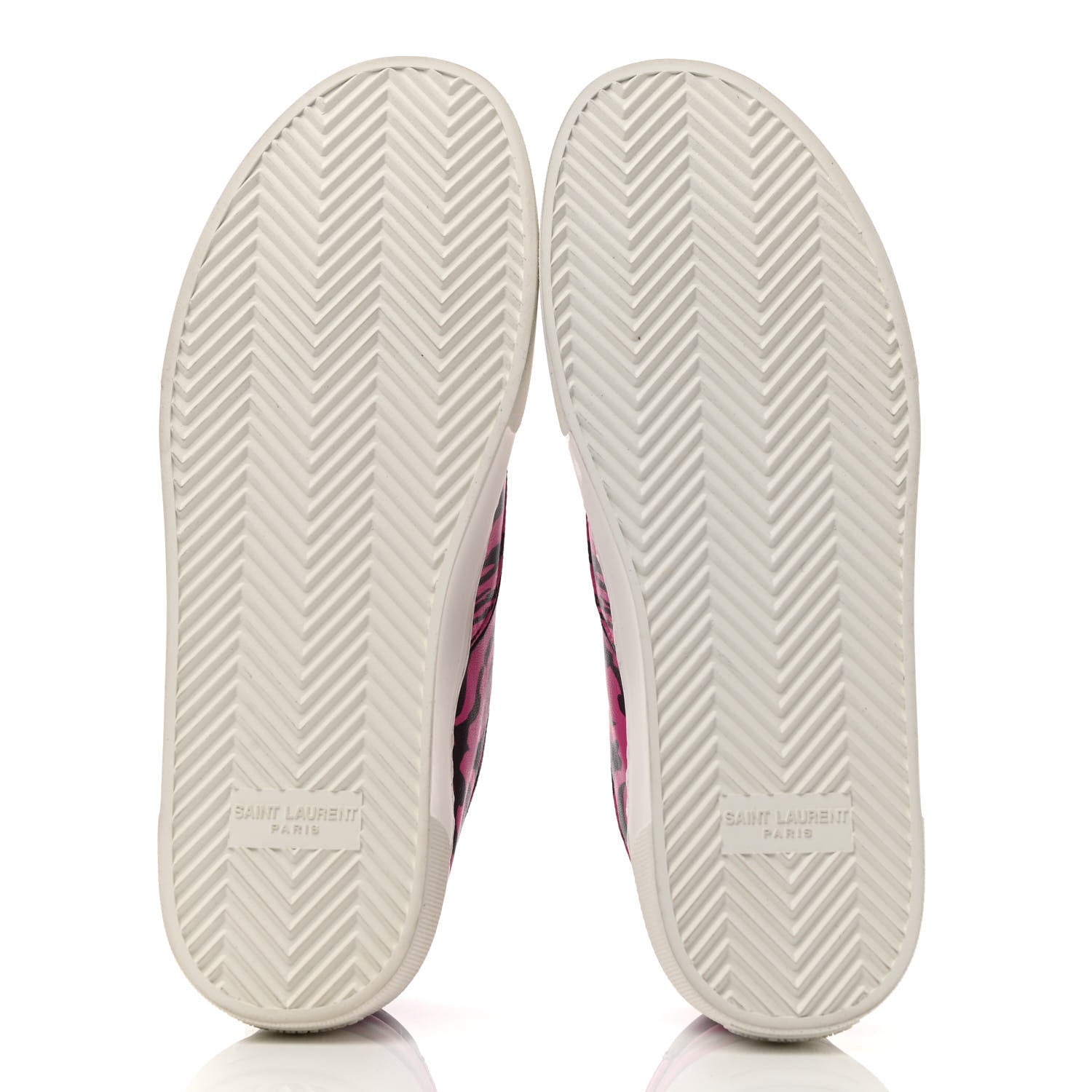 Saint Laurent Nappa Zebra Venice Sneakers 40 Fuchsia Black 5 of 9