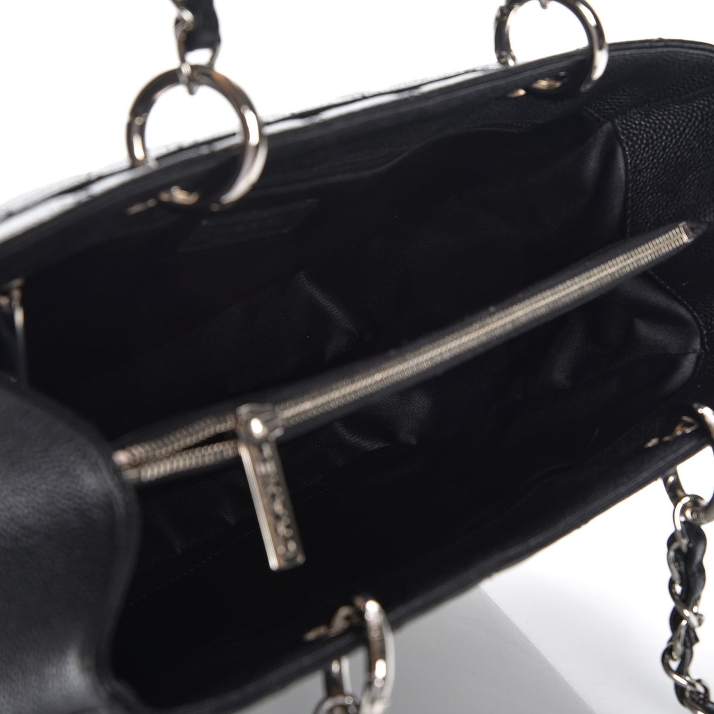 Caviar Quilted Grand Shopping Tote GST Black