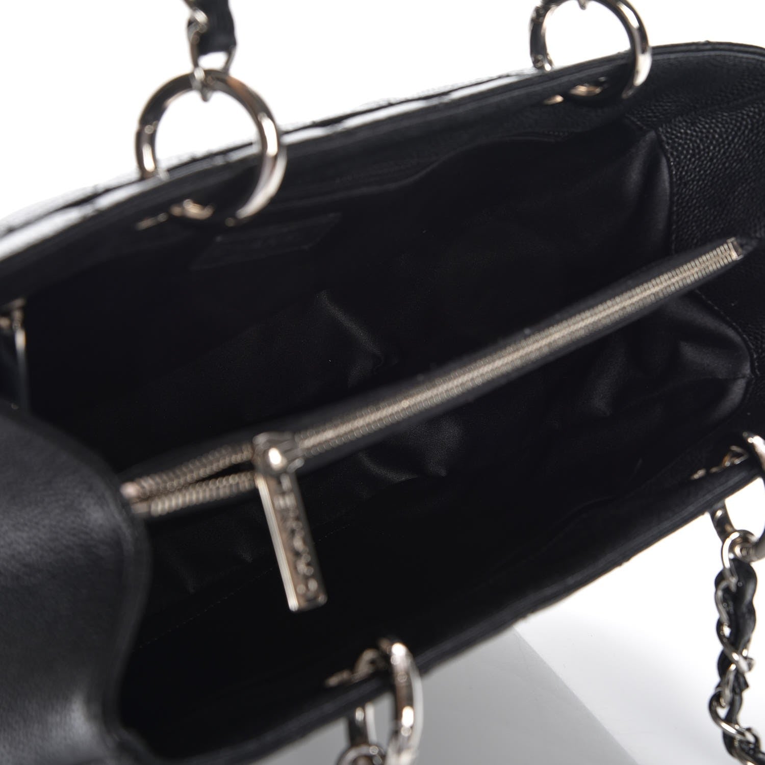 Chanel Caviar Quilted Grand Shopping Tote GST Black 7 of 9