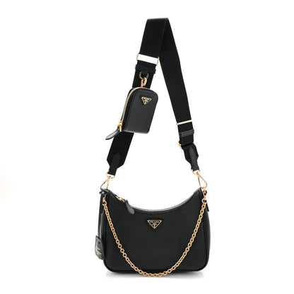 Prada Saffiano Lux Re-Edition 2005 Shoulder Bag Black 1 of 11