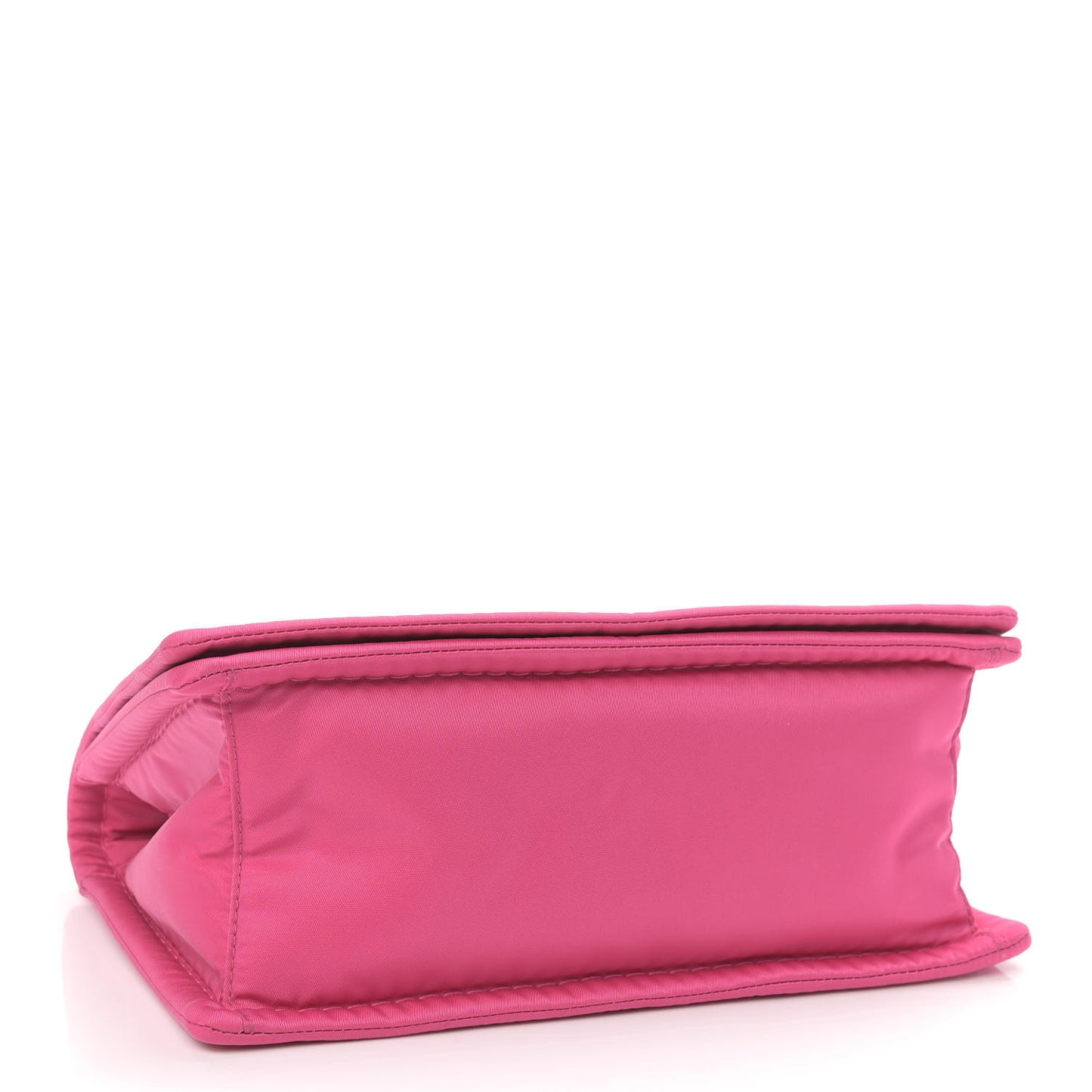 Nylon Tessuto Chain Shoulder Bag Fuxia