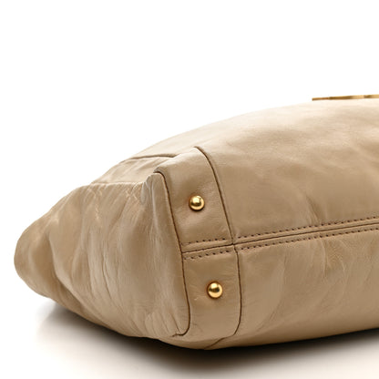 Chanel Lambskin Small Olsen Shoulder Bag Beige 9 of 10