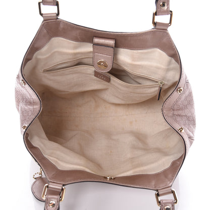 Gucci Metallic Microguccissima Medium Sukey Tote Dark Cipria 5 of 19
