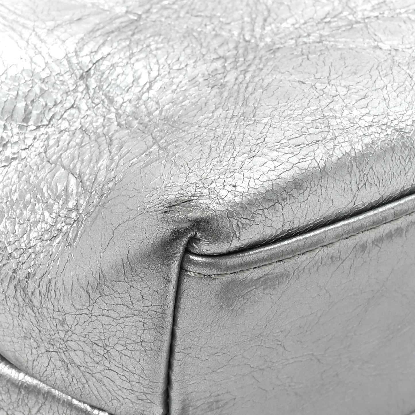 Calfskin Chain 20s Signe Tote Silver