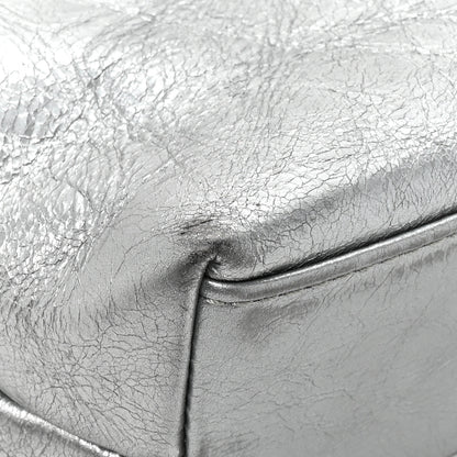 Chanel Calfskin Chain 20s Signe Tote Silver 12 of 13