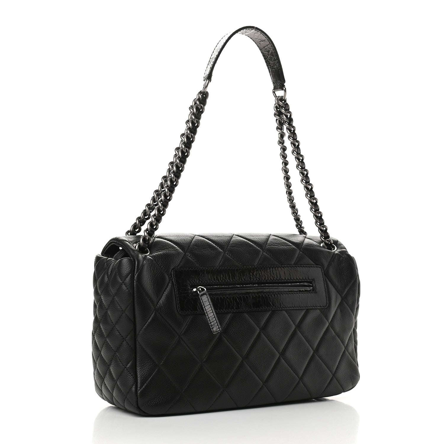 Chanel Caviar Quilted Coco Casual Flap Black 3 of 9