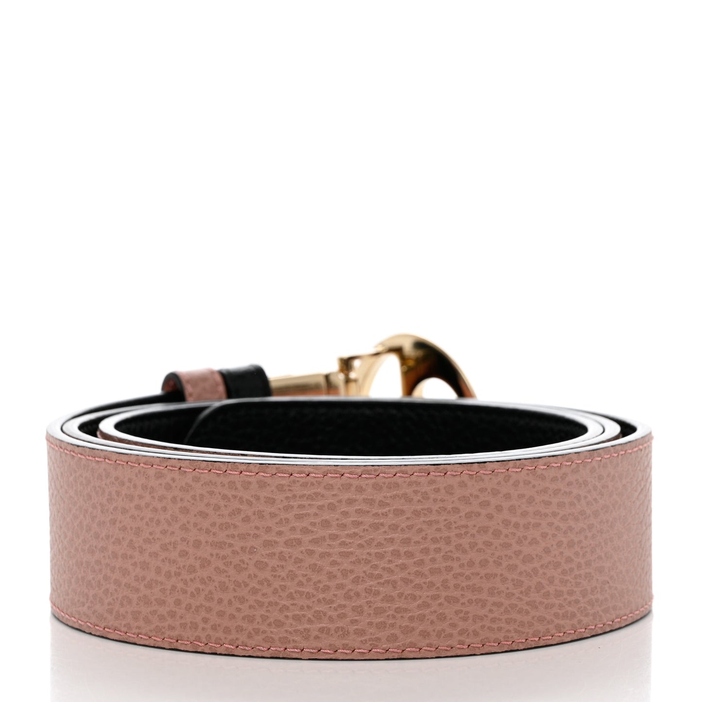 Calfskin 1973 Reversible Belt 105 42 Black Pink