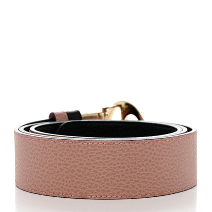 Gucci Calfskin 1973 Reversible Belt 105 42 Black Pink 2 of 7