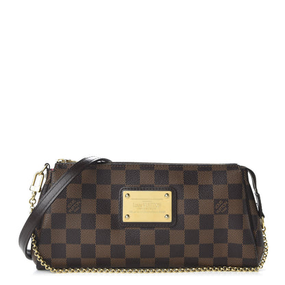 Louis Vuitton Damier Ebene Eva Clutch 1 of 12