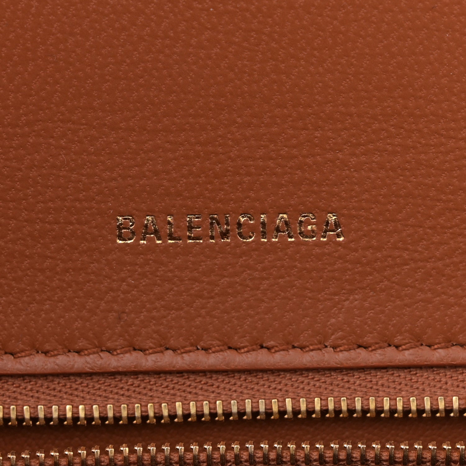 Balenciaga Shiny Box Calfskin Small Hourglass Top Handle Bag Camel 6 of 12