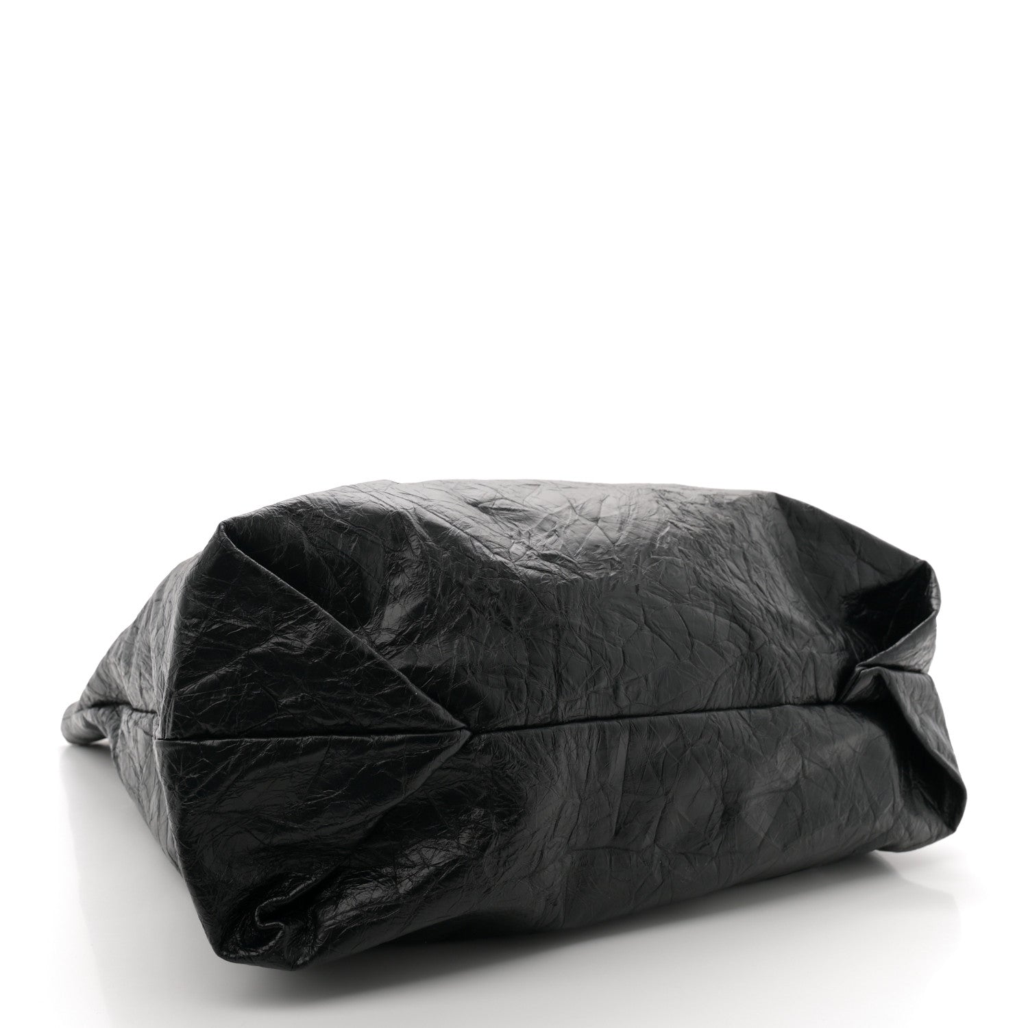 Balenciaga Crushed Calfskin Crush Medium Chain Tote Black 4 of 10