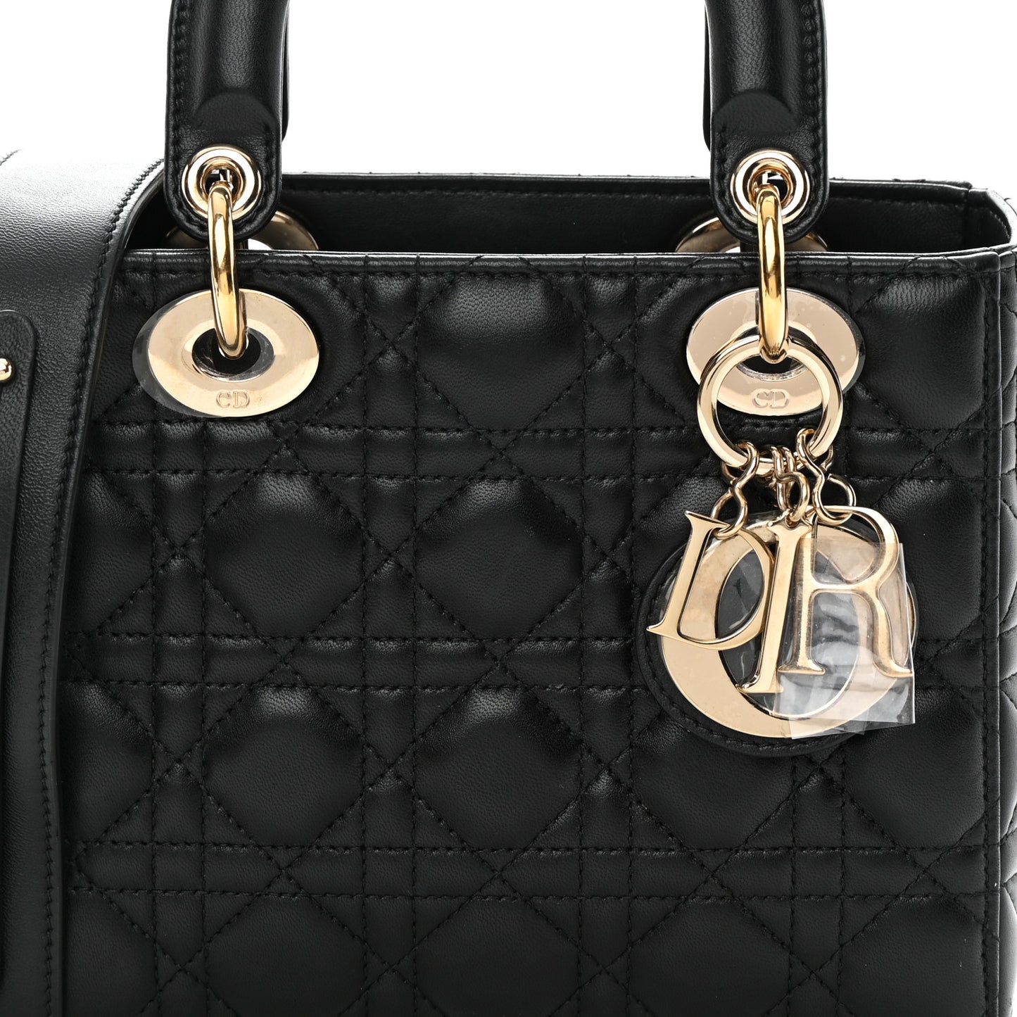Lambskin Cannage Small My ABCDior Lady Dior Black