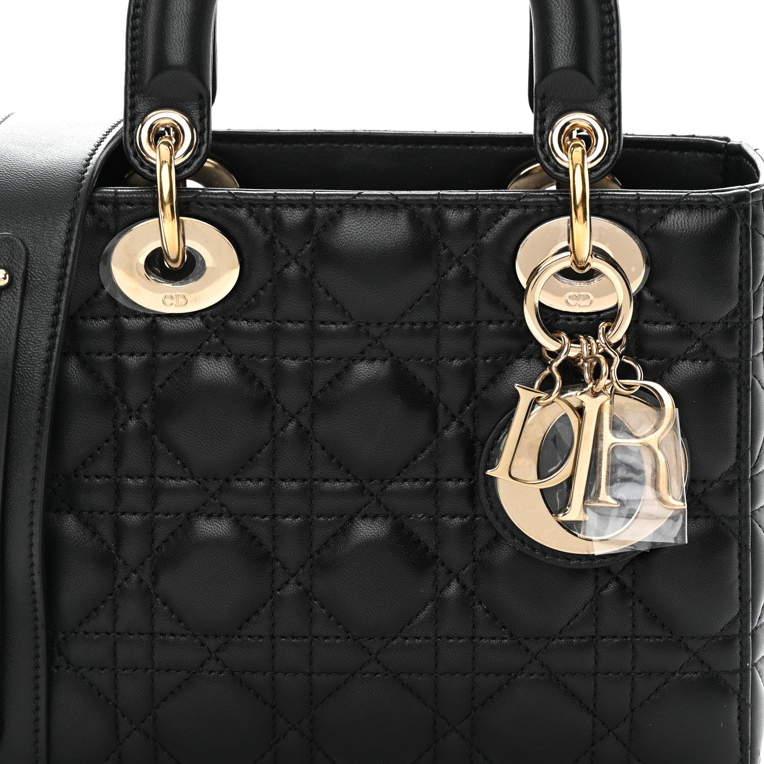Christian Dior Lambskin Cannage Small My ABCDior Lady Dior Black 8 of 19