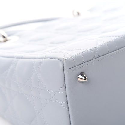 Christian Dior Lambskin Cannage Medium Lady Dior Light Blue 11 of 12