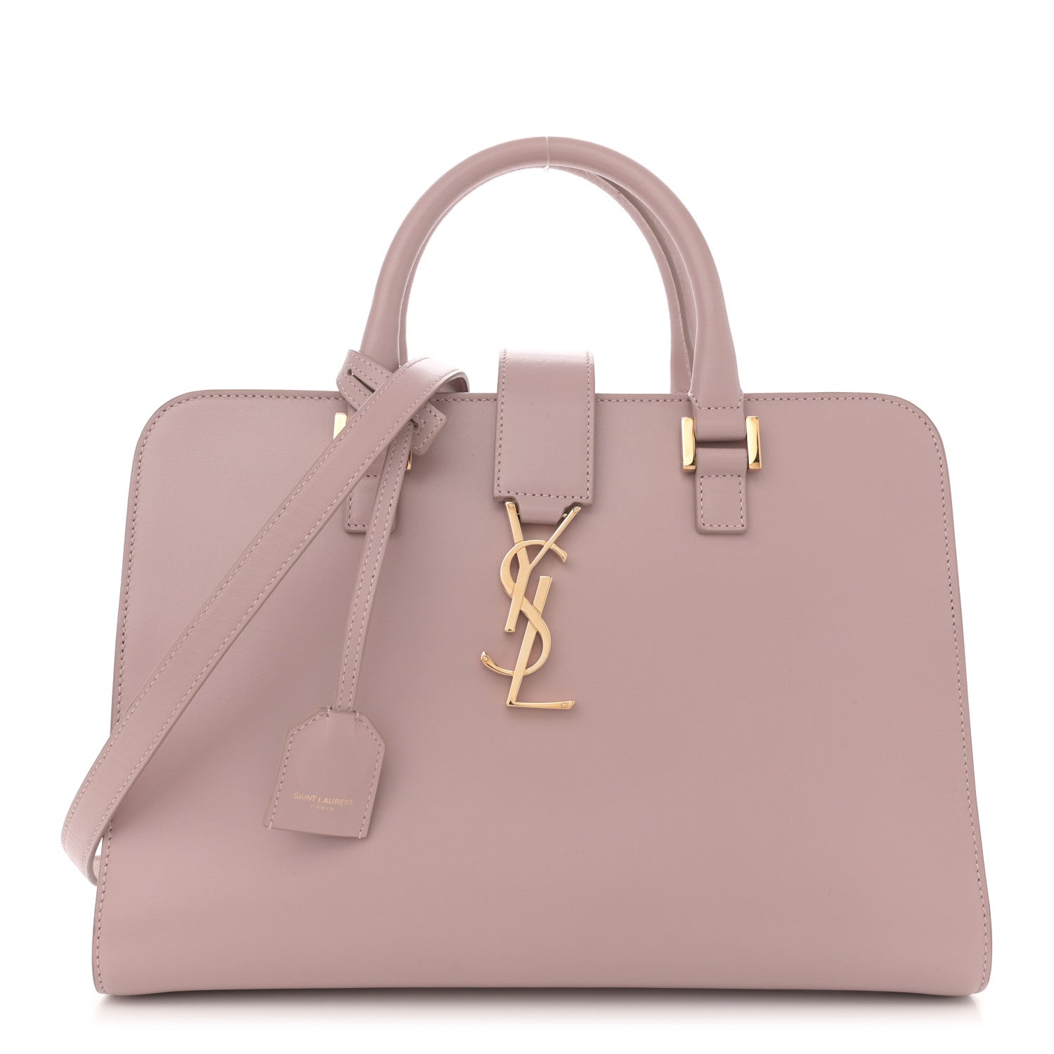 Saint Laurent Smooth Calfskin Small Monogram Cabas Pink 1 of 13