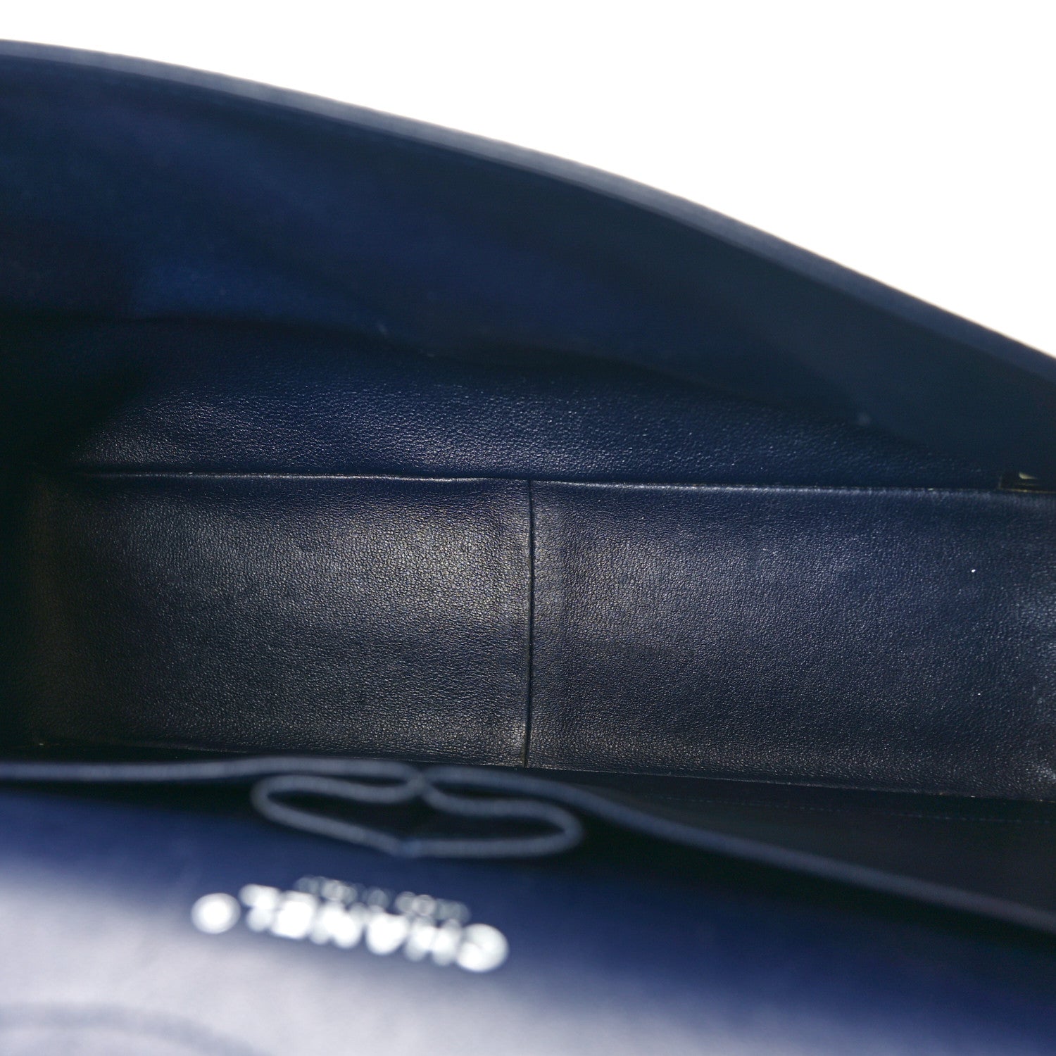 Chanel Caviar Quilted Jumbo Double Flap Navy Blue 5 of 11