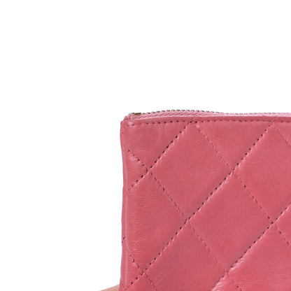 Chanel Lambskin Quilted Valentine Charms Small Cosmetic Pouch Pink 8 of 11