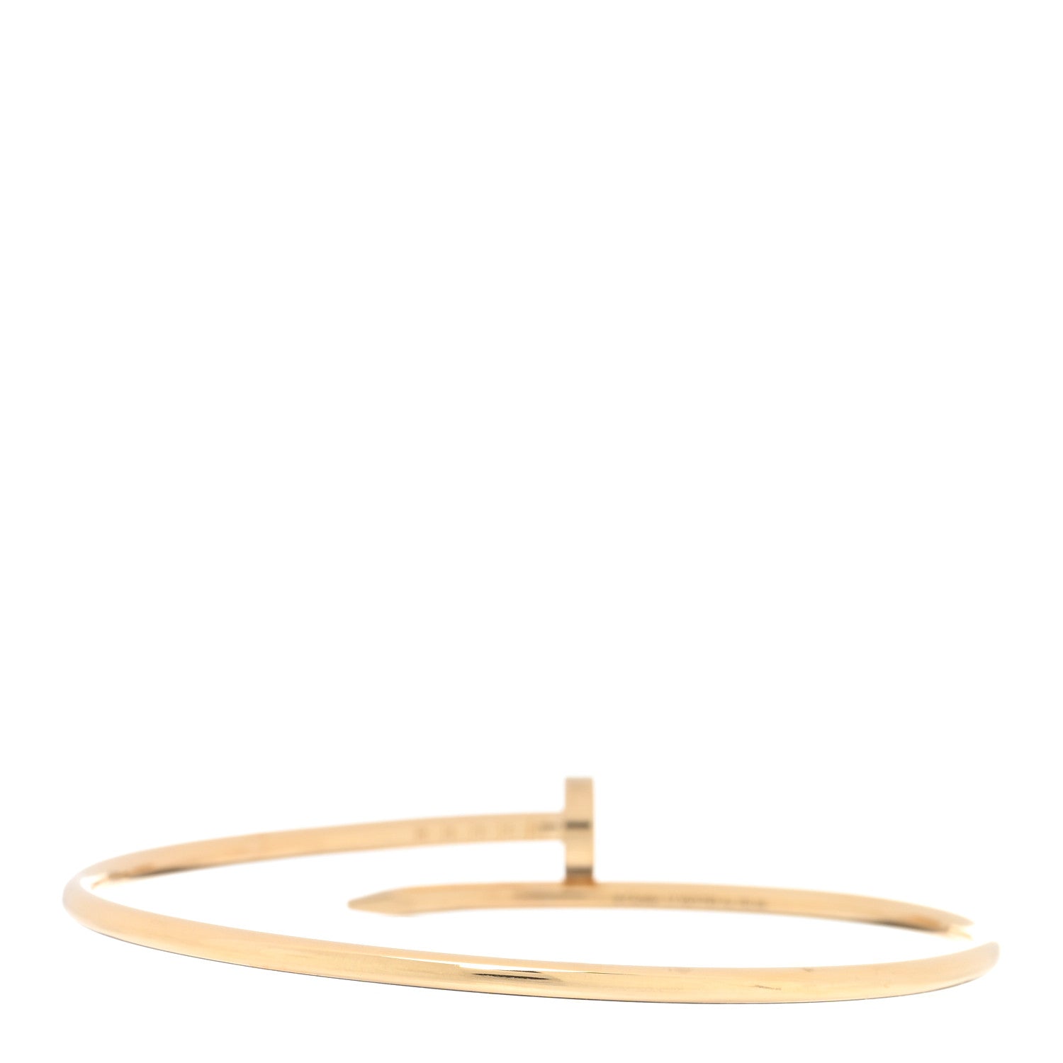Cartier 18K Yellow Gold Small Juste Un Clou Bracelet 17 2 of 4