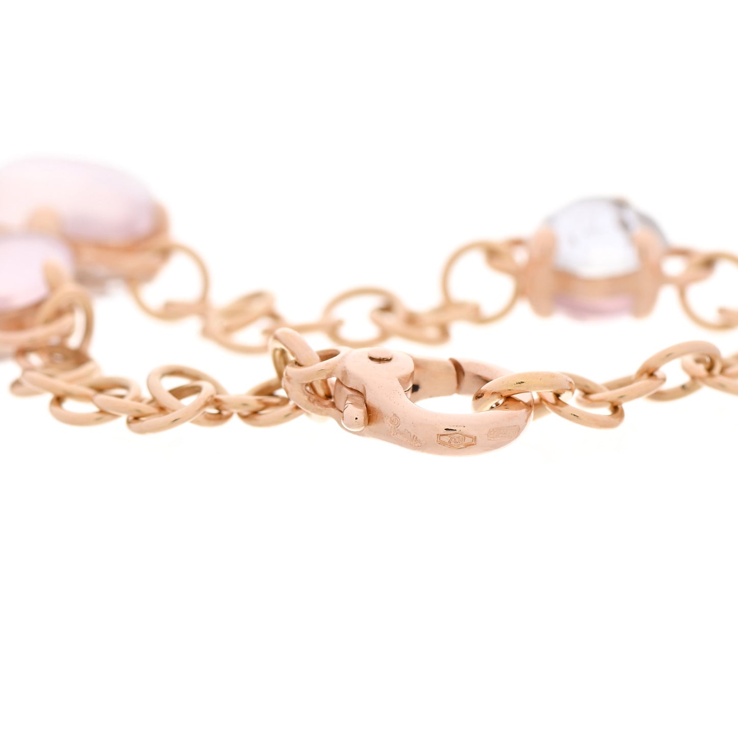 18K Rose Gold Rose Quartz Capri Bracelet