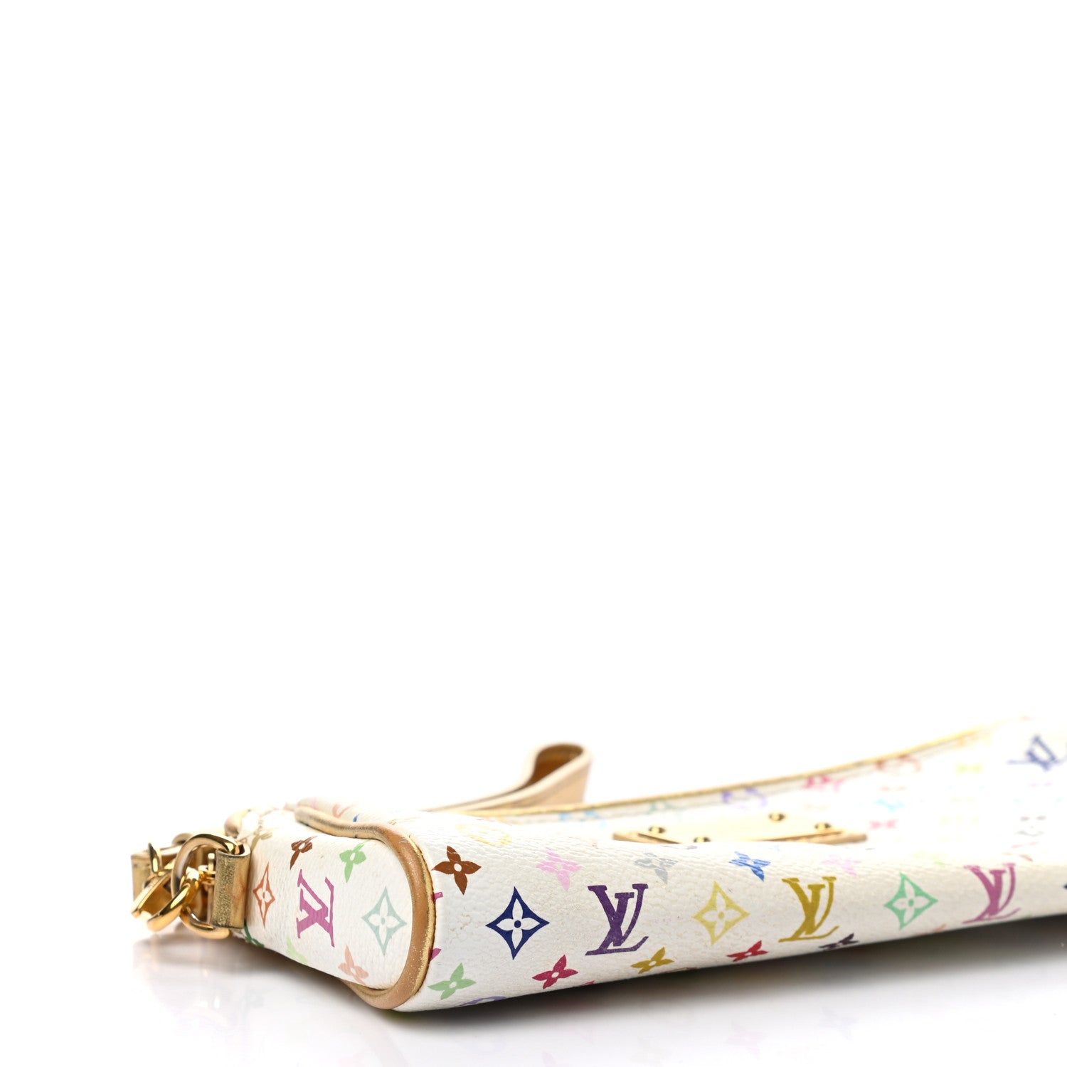 Louis Vuitton Monogram Multicolor Kate Clutch White 7 of 8
