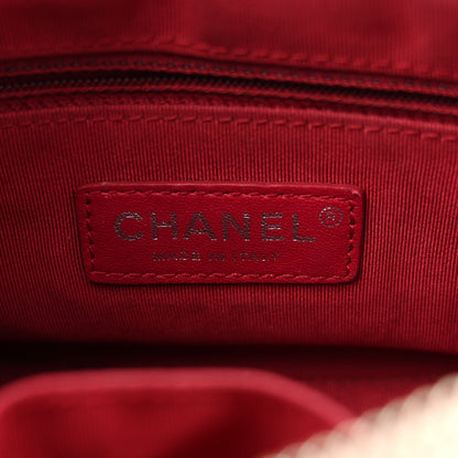 Chanel Aged Calfskin Quilted Small Gabrielle Hobo Black White 6 of 12