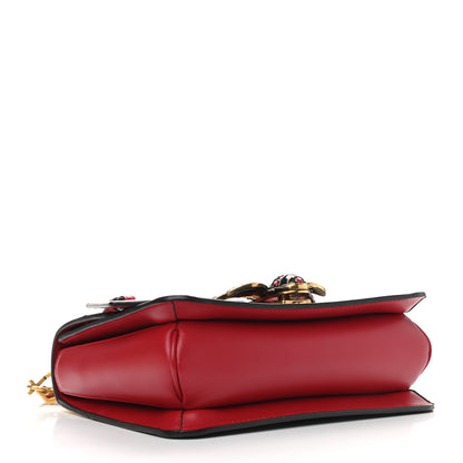 Gucci Calfskin Sylvie Web Queen Margaret Shoulder Bag Blue Agata Hibiscus Red Mystic White 4 of 9