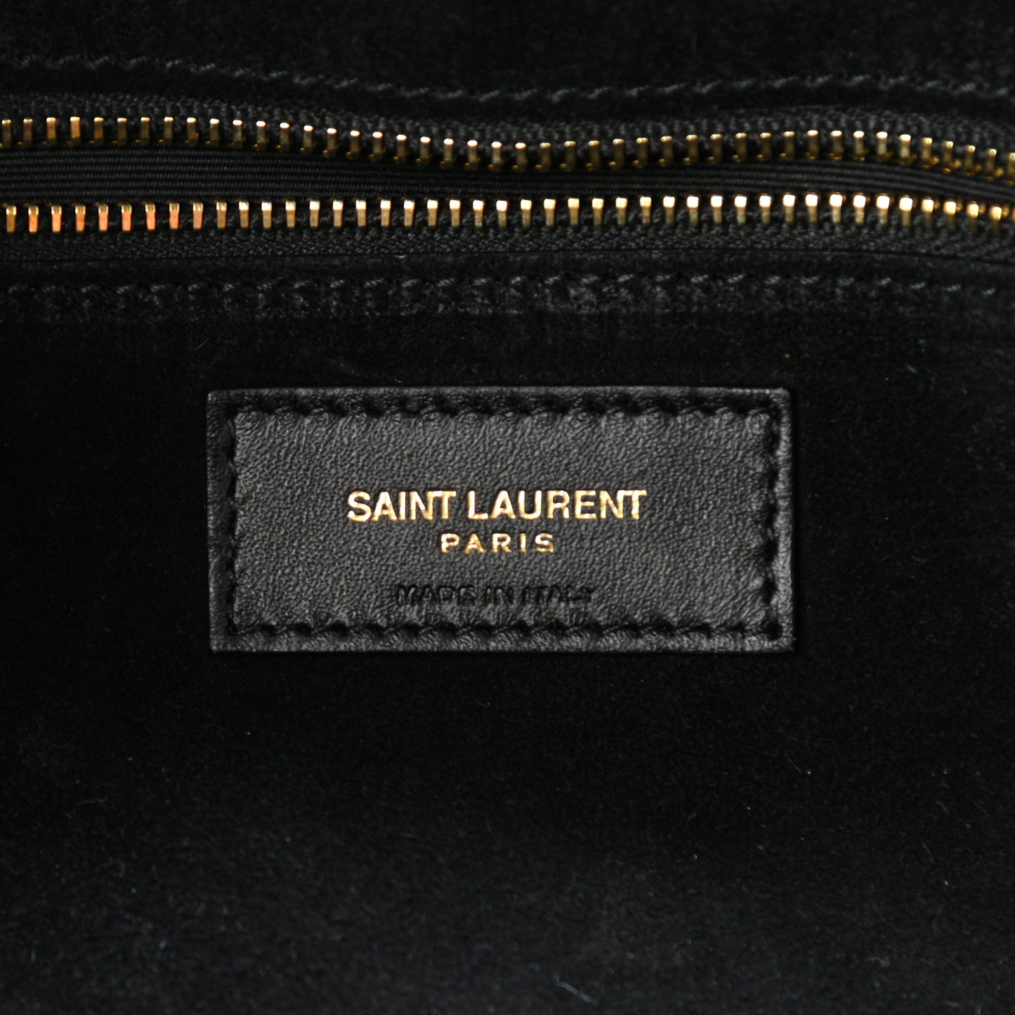 Crocodile Embossed Patent Leather Monogram Tassel Kate 99 Black