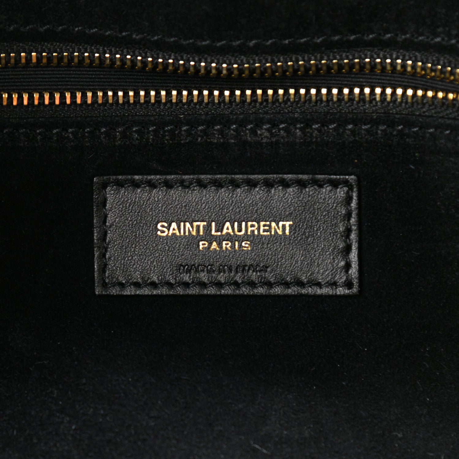 Saint Laurent Crocodile Embossed Patent Leather Monogram Tassel Kate 99 Black 6 of 10