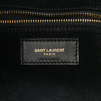 Saint Laurent Crocodile Embossed Patent Leather Monogram Tassel Kate 99 Black 6 of 10