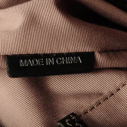 Burberry Patent Supernova Check Medium Denham Tote Dark Nickel 7 of 12