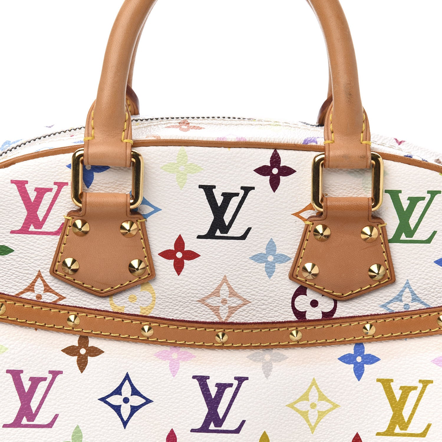Louis Vuitton Monogram Multicolor Trouville White 9 of 12