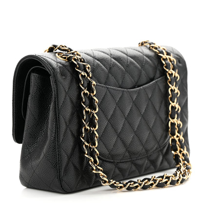 Chanel Caviar Quilted Medium Double Flap Black 3 of 12