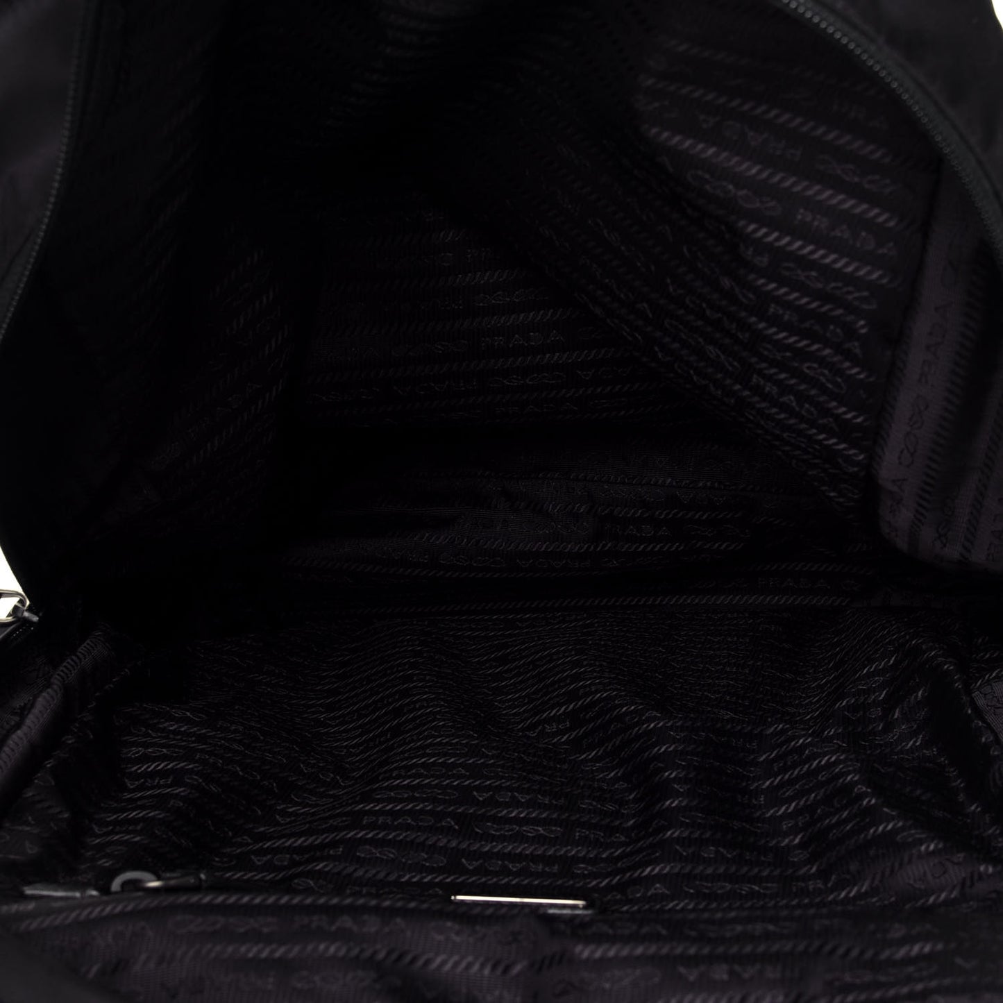 Re-Nylon Saffiano Mens Backpack Black