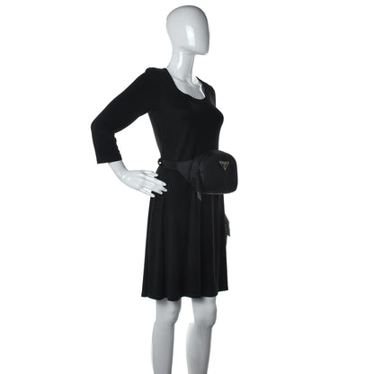 Prada Tessuto Nylon Soft Padded Belt Bag Black 2 of 10