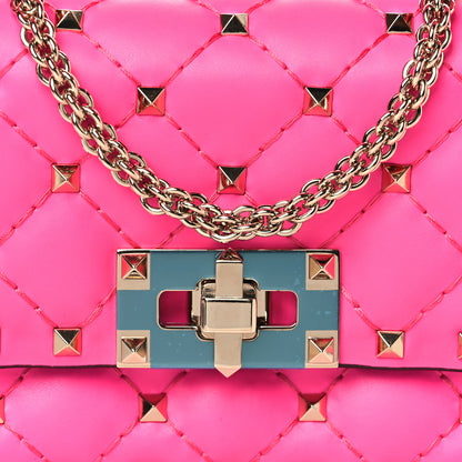 Valentino Garavani Calfskin Mini Rockstud Spike Shoulder Bag Azalea 6 of 8