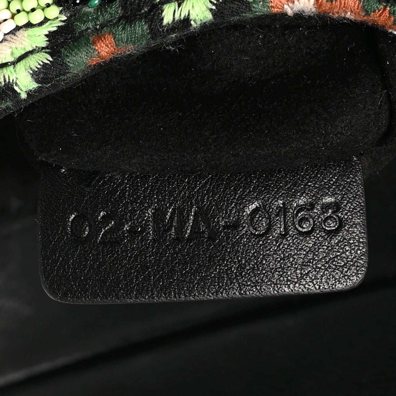 Christian Dior Beaded Fringe Mini Saddle Bag Green Multicolor 7 of 11