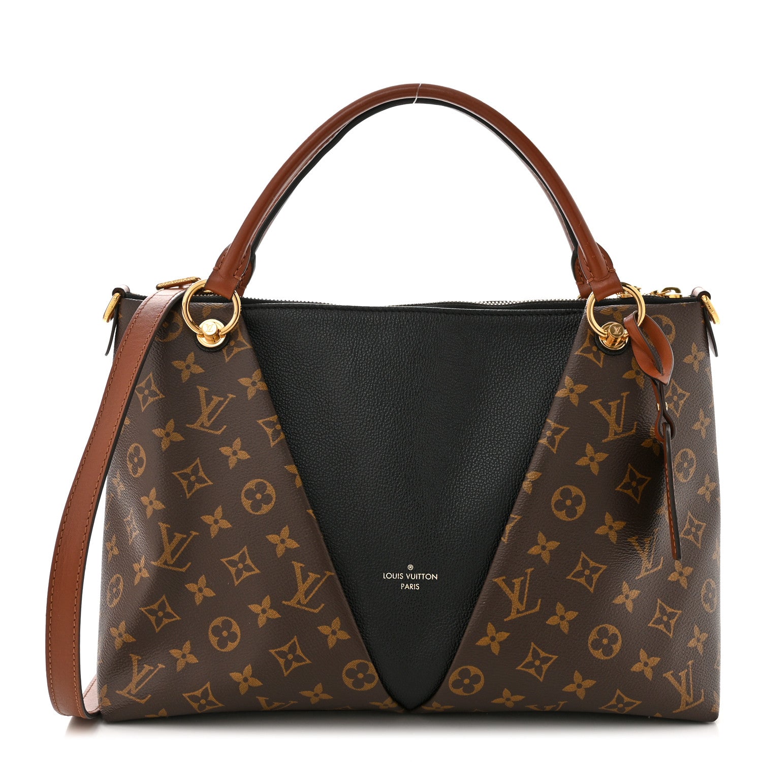 Louis Vuitton Monogram V Tote MM Black 1 of 9