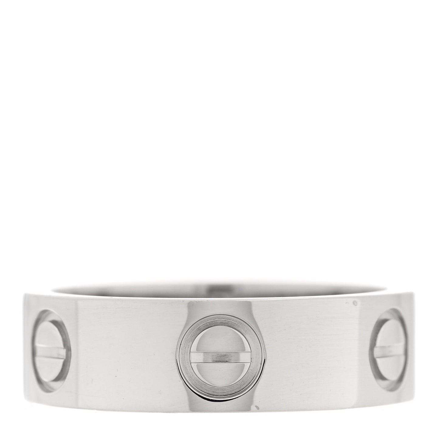 Platinum 5.5mm LOVE Ring 51 5.75