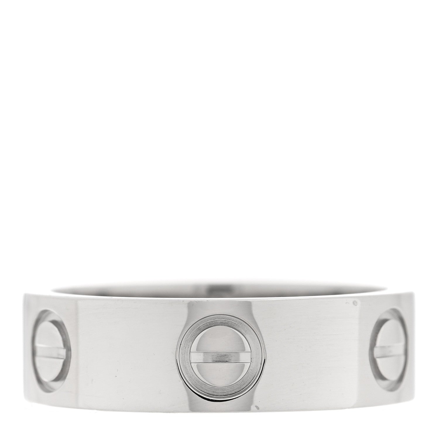 Cartier Platinum 5.5mm LOVE Ring 51 5.75 1 of 6