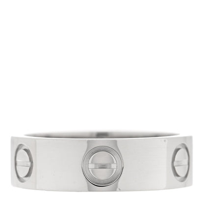 Cartier Platinum 5.5mm LOVE Ring 51 5.75 1 of 6