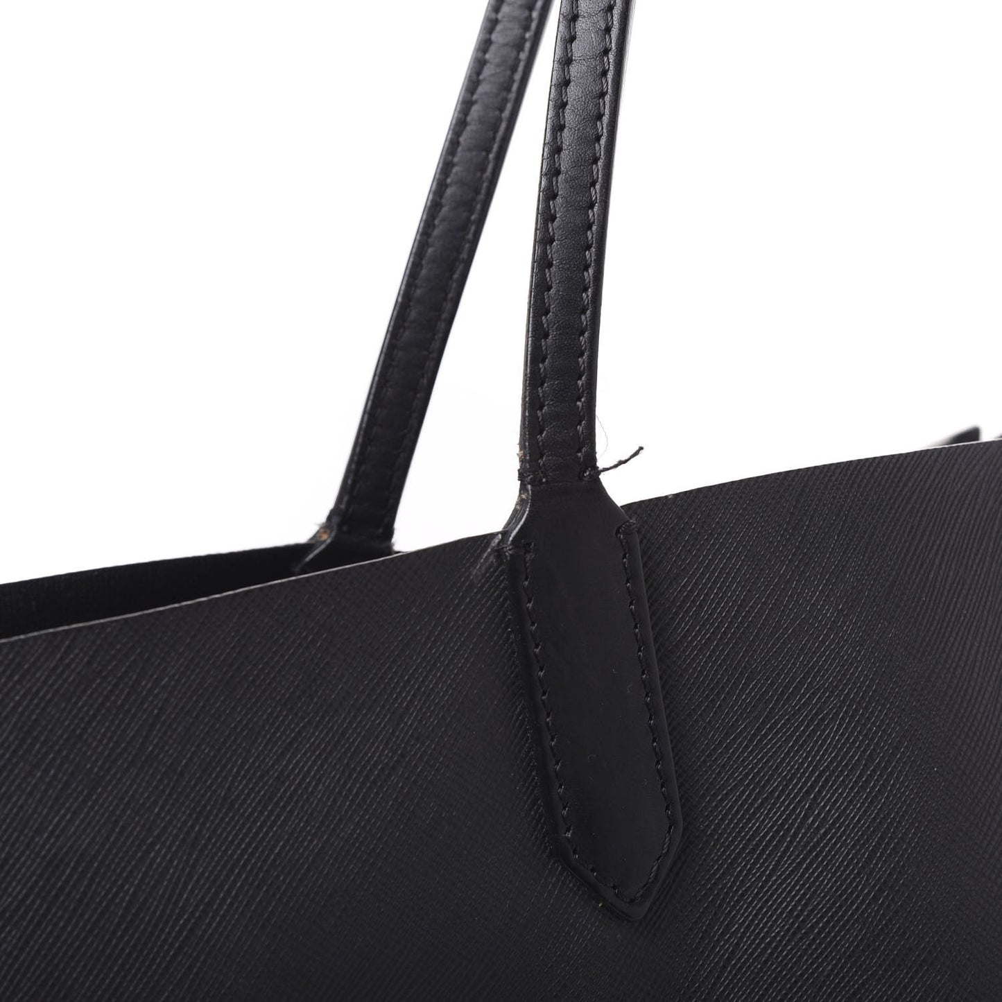 Textured Coated Canvas Favelas Large Antigona Tote Black