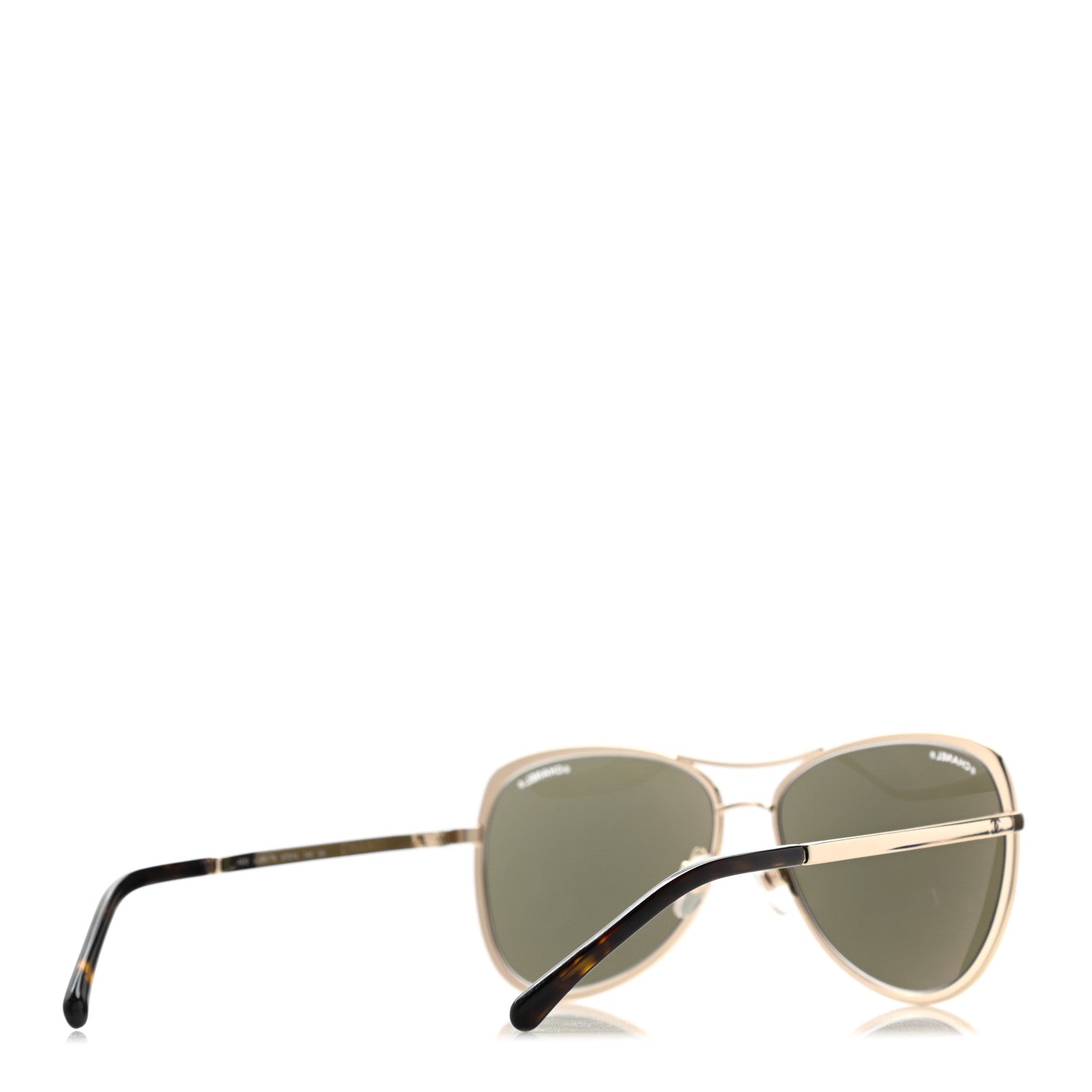 Chanel Metal Mirrored Pilot Summer Sunglasses 4223 Gold 4 of 12