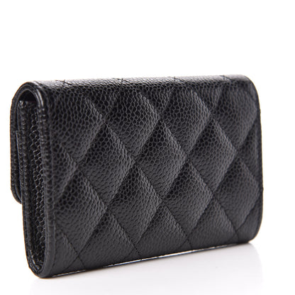 Chanel Caviar Quilted Flap Card Holder Black 3 of 9