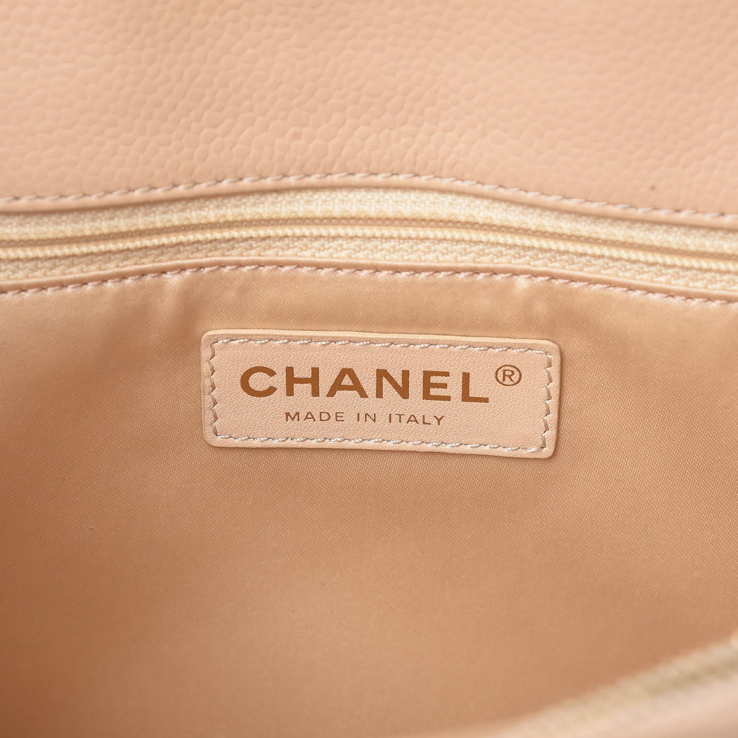 Chanel Caviar Quilted Grand Shopping Tote GST Beige Clair 6 of 12