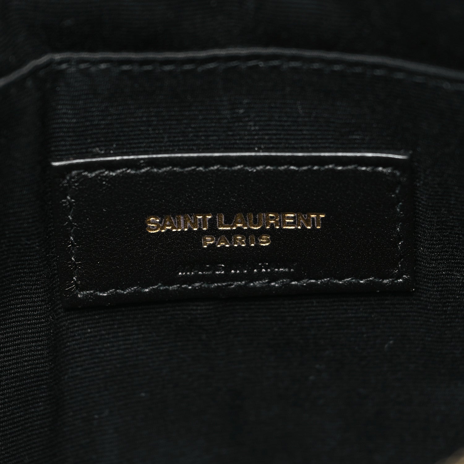 Saint Laurent Calfskin Matelasse Chevron Monogram A5 Wristlet Pebble 6 of 11