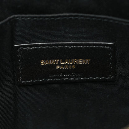 Saint Laurent Calfskin Matelasse Chevron Monogram A5 Wristlet Pebble 6 of 11