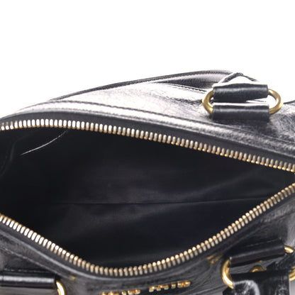Miu Miu Vitello Shine Zip Tote Black 4 of 5